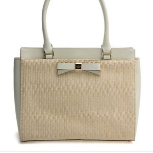 Kate Spade Jovie Montford Park Straw Natural Purse